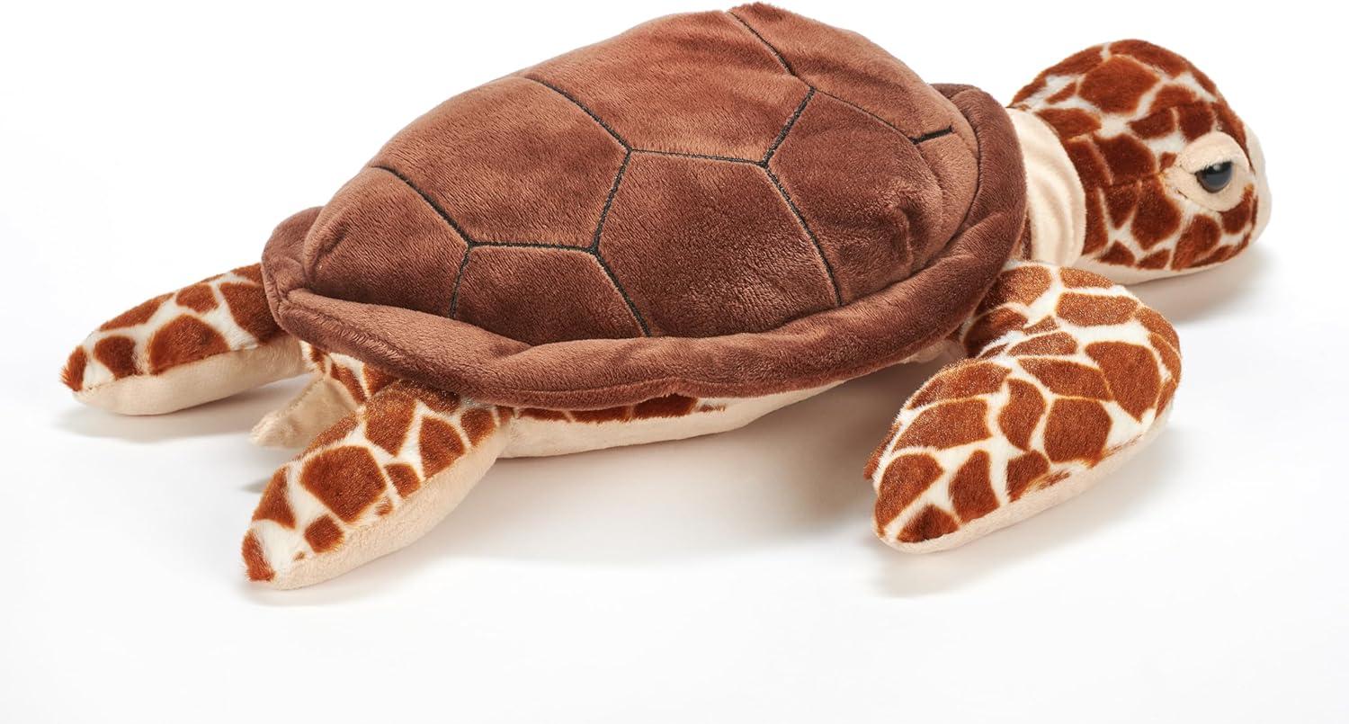 image:imageThe Petting Zoo Loggerhead Sea Turtle Stuffed Animal Plushie Gifts for Kids Wild Onez Ocean Animals Sea Turtle Plush Toy 16 Inches
