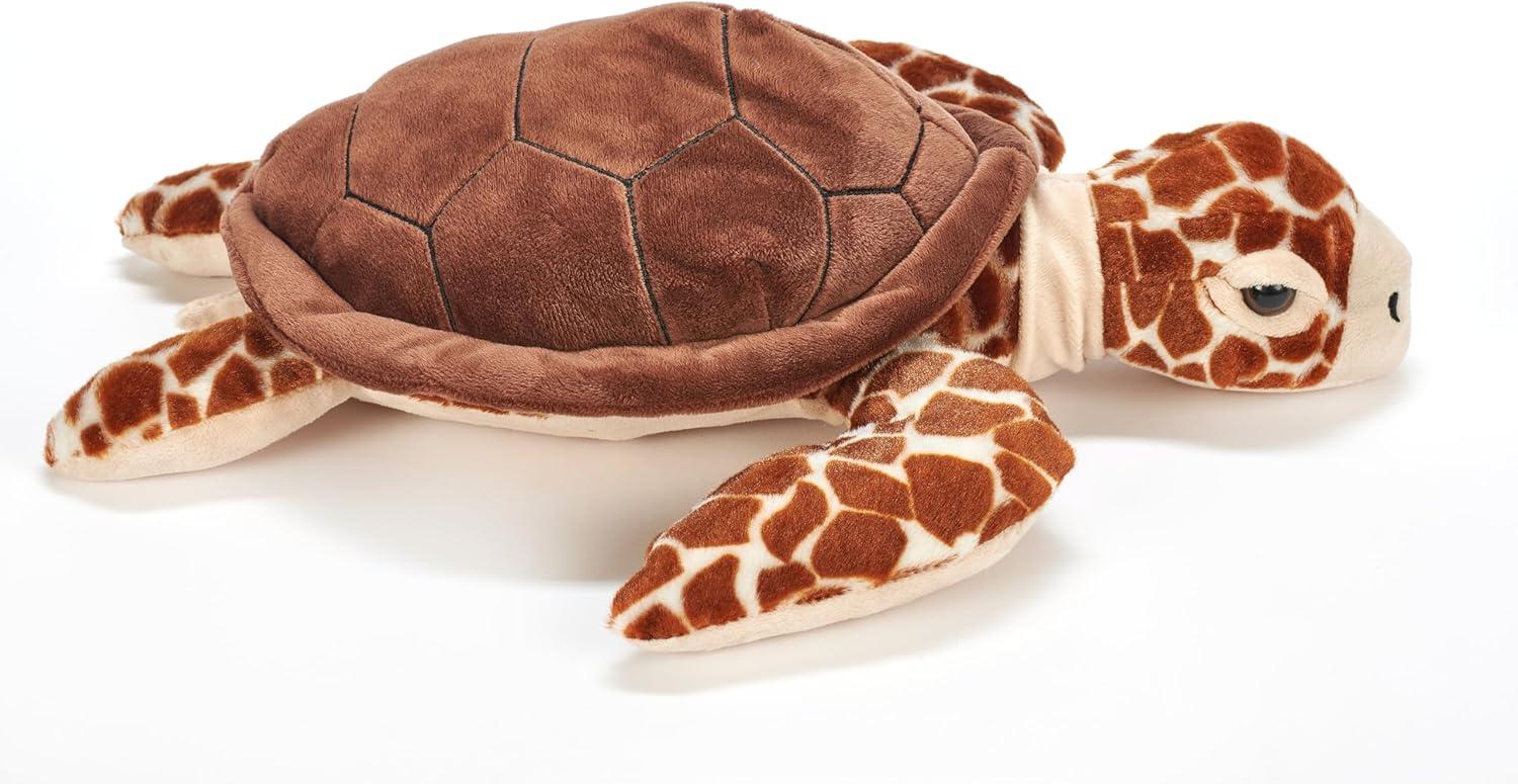 image:imageThe Petting Zoo Loggerhead Sea Turtle Stuffed Animal Plushie Gifts for Kids Wild Onez Ocean Animals Sea Turtle Plush Toy 16 Inches