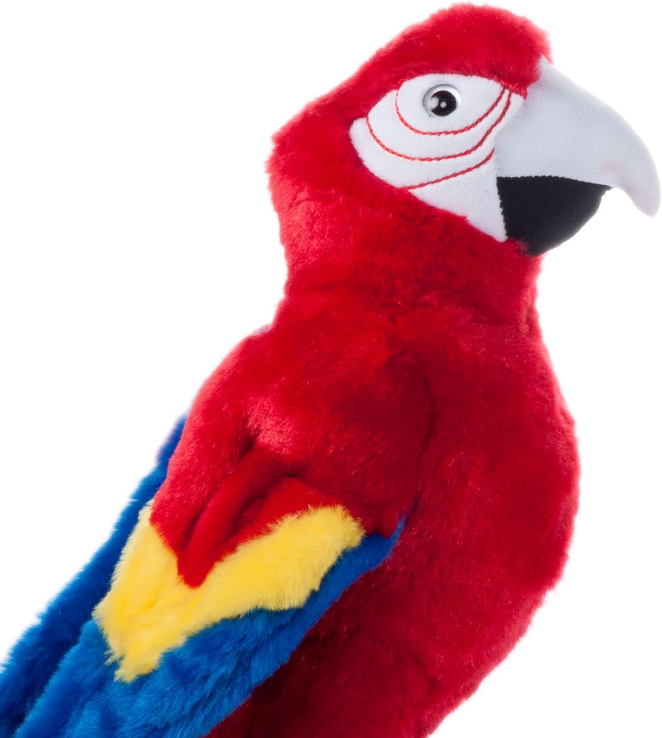 image:imageThe Petting Zoo Macaw Stuffed Animal Gifts for Kids Wild Onez Zoo Animals Scarlet Macaw Plush Toy 12 inches