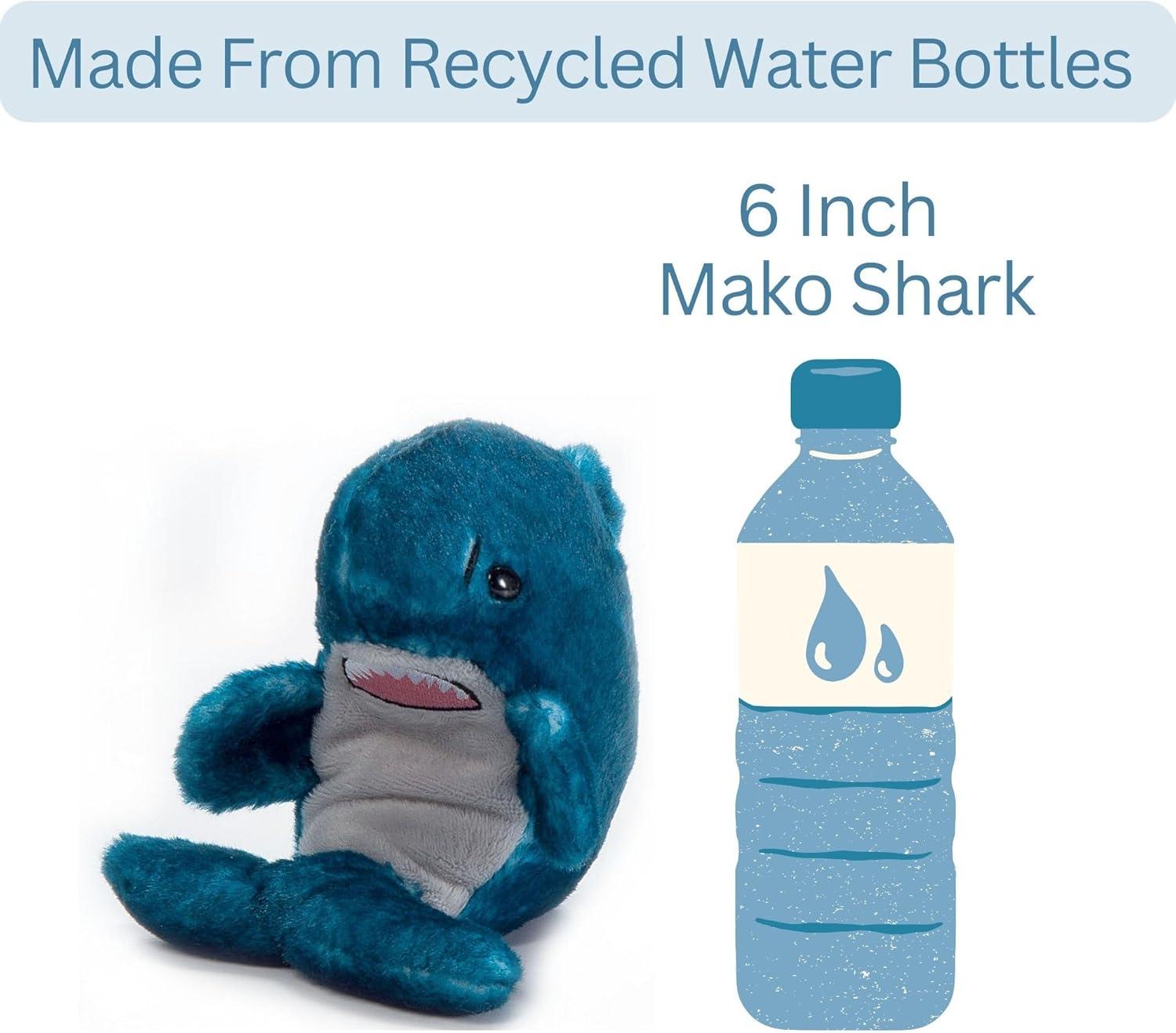 image:imageThe Petting Zoo Mako Shark Stuffed Animal Plushie Gifts for Kids Nuggetz Sealife Animals Shark Plush Toy 6 inches
