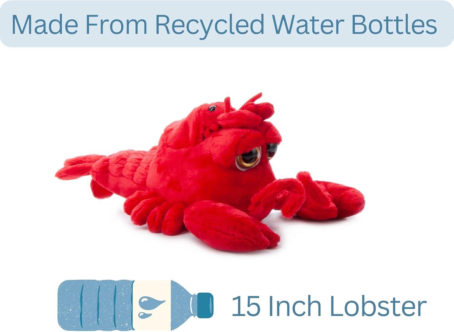 image:imageThe Petting Zoo Mom and Baby Lobster Stuffed Animal Gifts for Kids Pocketz Ocean Animals Lobster Plush Toy 15 inches