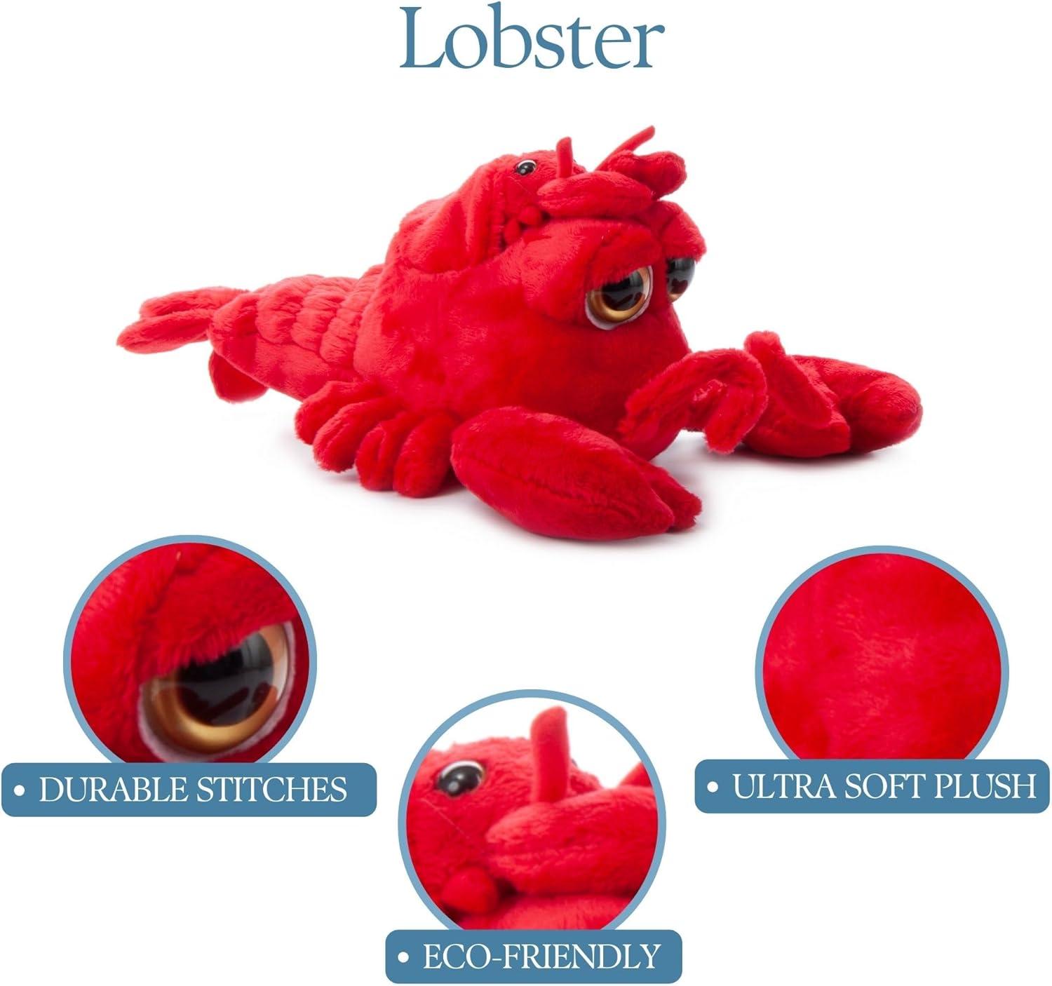 image:imageThe Petting Zoo Mom and Baby Lobster Stuffed Animal Gifts for Kids Pocketz Ocean Animals Lobster Plush Toy 15 inches