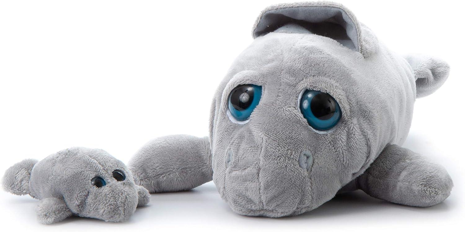 image:imageThe Petting Zoo Mom and Baby Manatee Stuffed Animal Gifts for Kids Pocketz Ocean Animals Manatee Plush Toy 15 inches