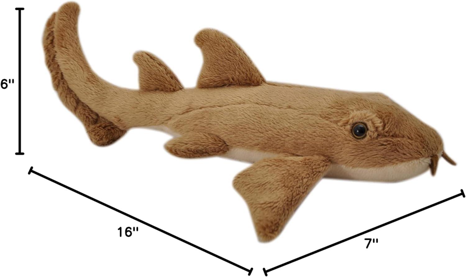 image:imageThe Petting Zoo Nurse Shark Stuffed Animal Plushie Gifts for Kids Wild Onez Ocean Animals Shark Plush Toy 20 inches