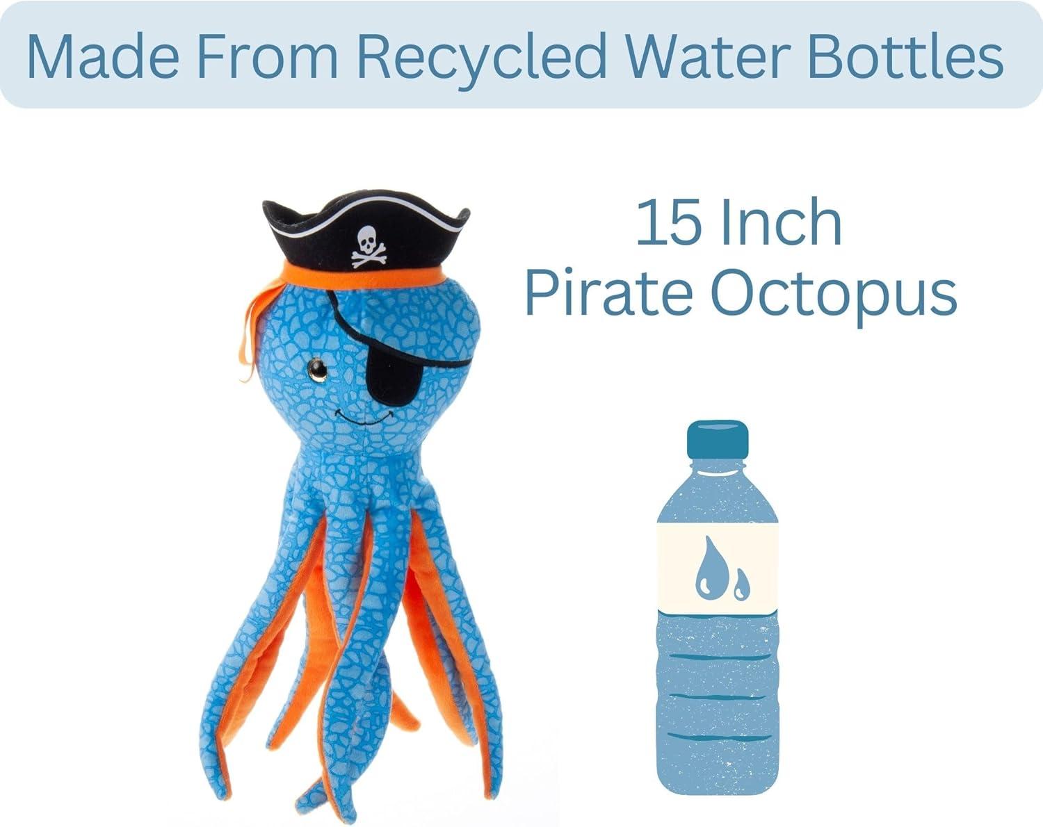 image:imageThe Petting Zoo Octopus Stuffed Animal Plushie Gifts for Kids Pirate Animals Pirate Octopus Plush Toy 15 inches