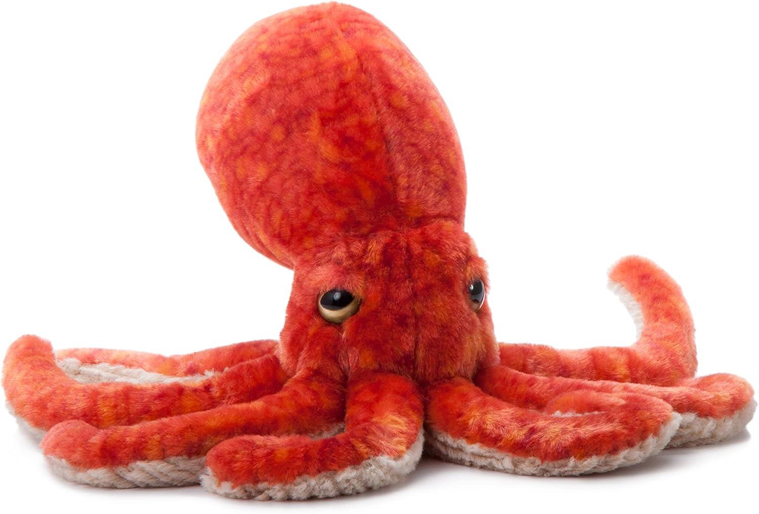 image:imageThe Petting Zoo Pacific Red Octopus Stuffed Animal Plushie Gifts for Kids Wild Onez Sealife Animals Octopus Plush Toy 14 inches
