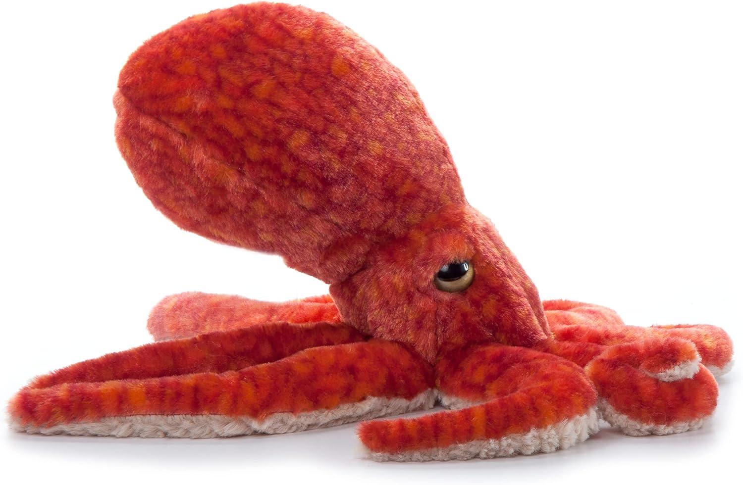 image:imageThe Petting Zoo Pacific Red Octopus Stuffed Animal Plushie Gifts for Kids Wild Onez Sealife Animals Octopus Plush Toy 14 inches