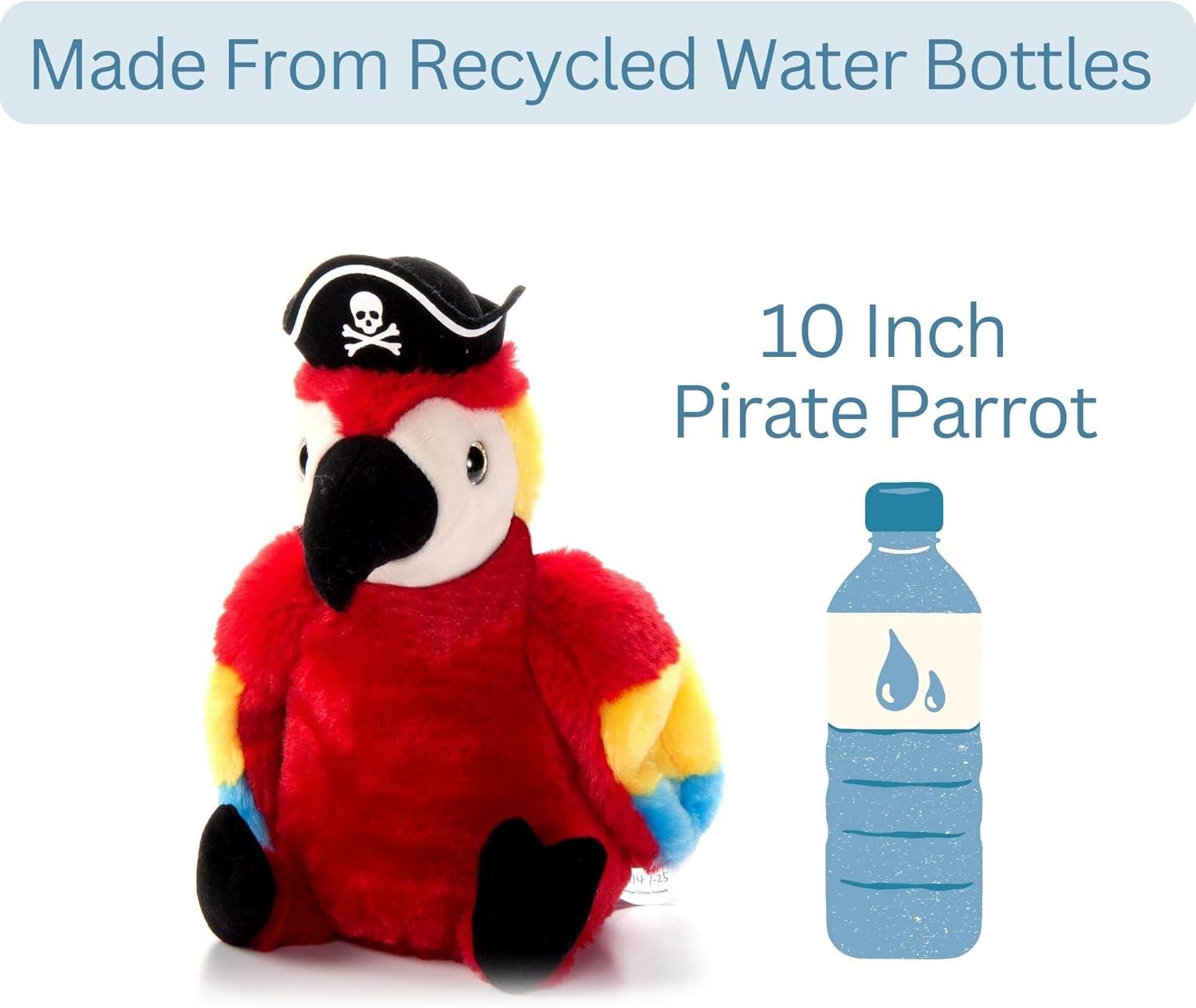 image:imageThe Petting Zoo Parrot Stuffed Animal Plushie Gifts for Kids Pirate Animals Pirate Parrot Plush Toy 10 inchesMedium