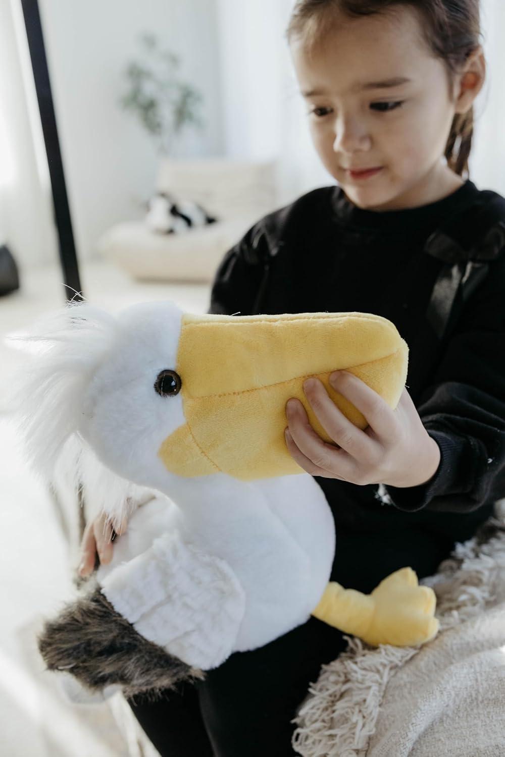 image:imageThe Petting Zoo Pelican Stuffed Animal Plushie Gifts for Kids Wild Onez Sealife Animals Pelican Plush Toy 12 inches