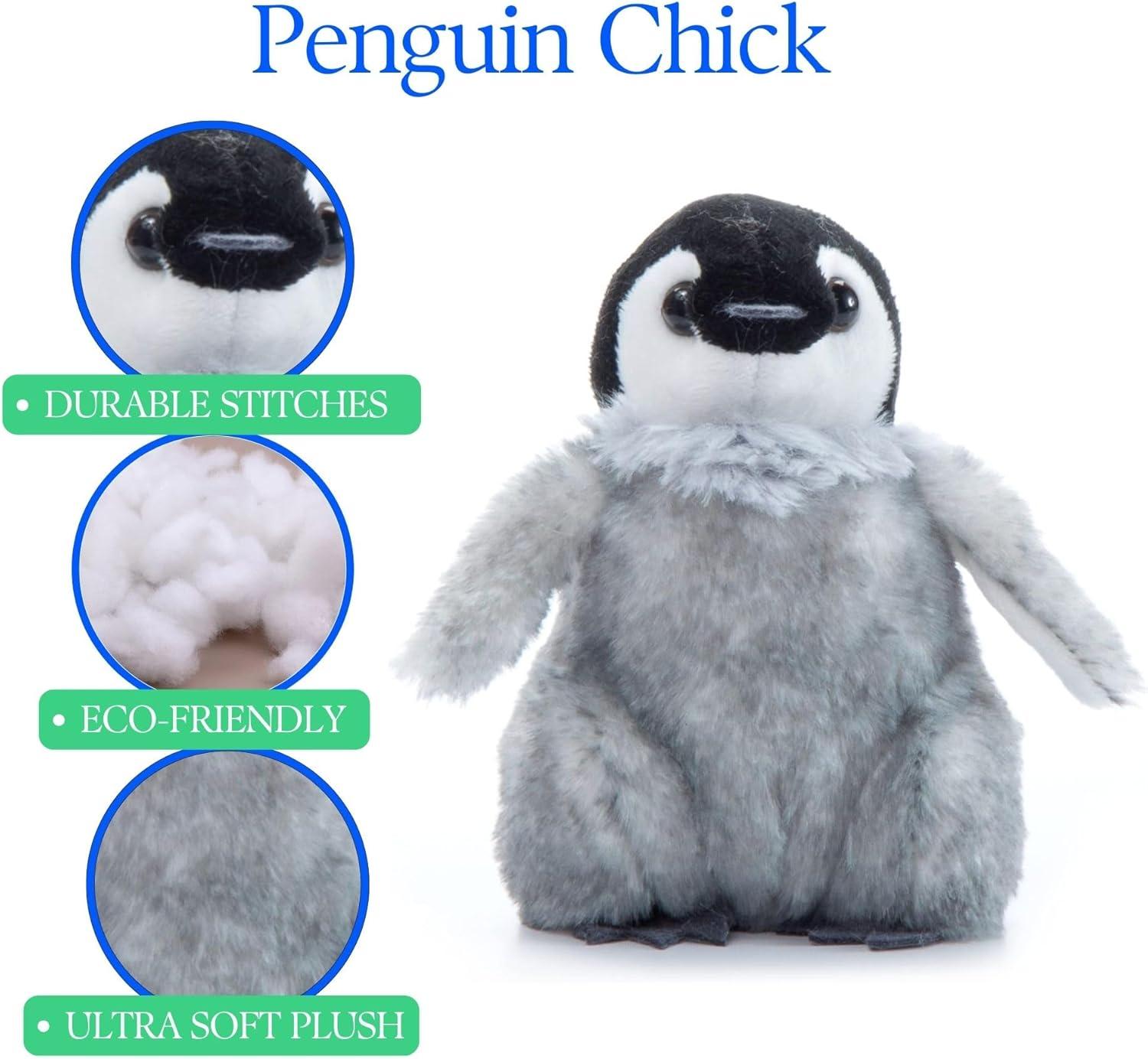 image:imageThe Petting Zoo Penguin Chick Stuffed Animal Plushie Gifts for Kids Wild Onez Babiez Ocean Animals Penguin Chick Plush Toy 6 inches6 in
