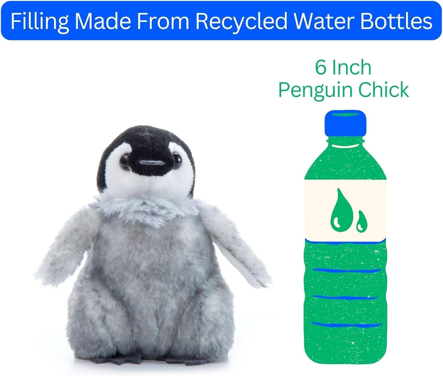 image:imageThe Petting Zoo Penguin Chick Stuffed Animal Plushie Gifts for Kids Wild Onez Babiez Ocean Animals Penguin Chick Plush Toy 6 inches6 in