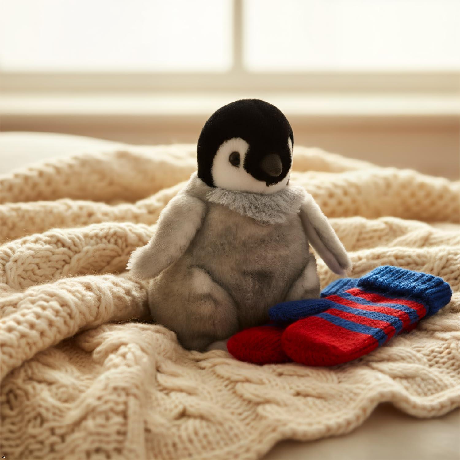 image:imageThe Petting Zoo Penguin Chick Stuffed Animal Plushie Gifts for Kids Wild Onez Sealife Animals Penguin Plush Toy 9 Inches