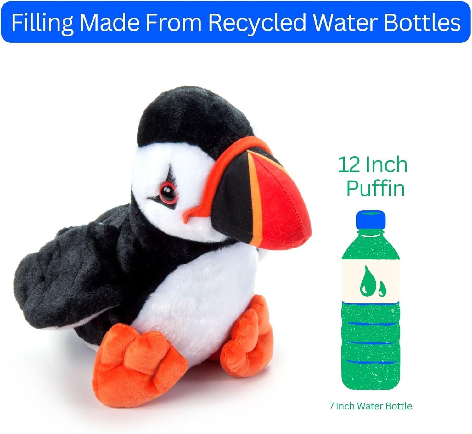 image:imageThe Petting Zoo Puffin Stuffed Animal Plushie Gifts for Kids Wild Onez Babiez Sealife Animals Puffin Plush Toy 6 Inches