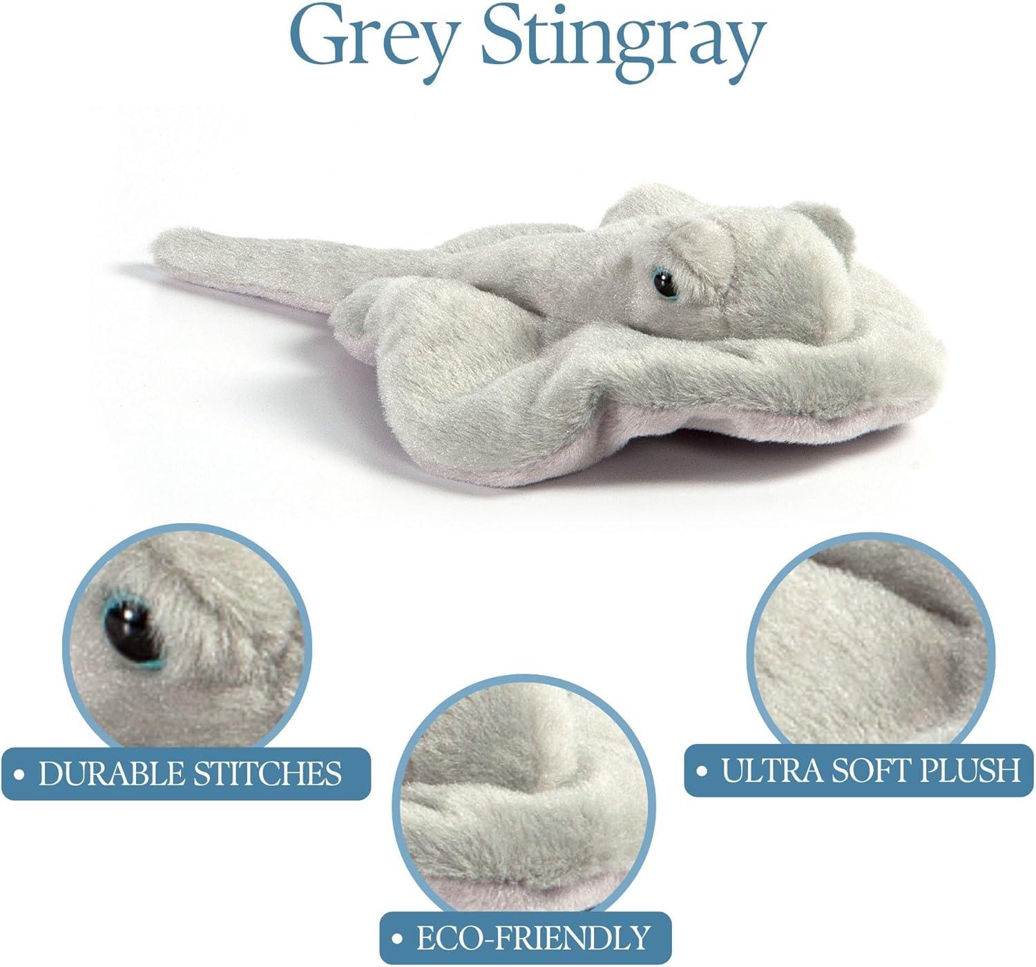 image:imageThe Petting Zoo Ray Stuffed Animal Plushie Gifts for Kids Wild Onez Babiez Sealife Animals Stingray Plush Toy 12 inches