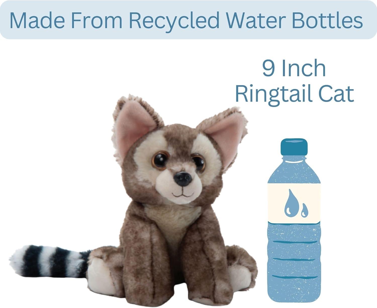 image:imageThe Petting Zoo Ringtail Cat Stuffed Animal Plushie Gifts for Kids Wild Onez Wildlife Animals Lemur Plush Toy 9 inches