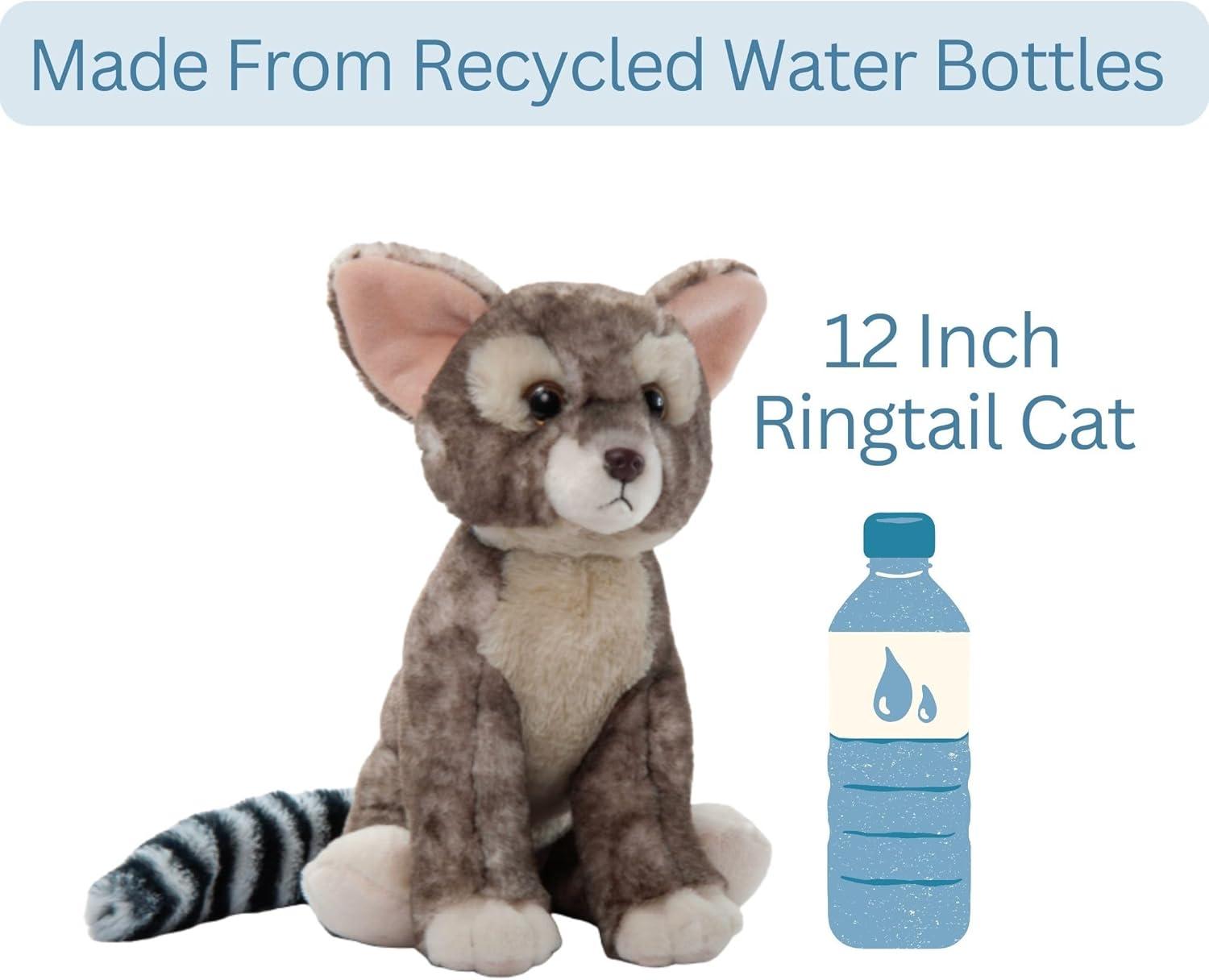 image:imageThe Petting Zoo Ringtail Cat Stuffed Animal Plushie Gifts for Kids Wild Onez Wildlife Animals Ringtail Cat Plush Toy 12 inches