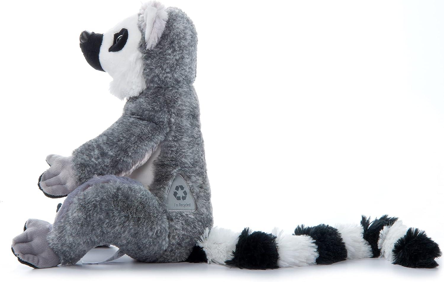 image:imageThe Petting Zoo Ringtailed Lemur Stuffed Animal Gifts for Kids Wild Onez Zoo Animals Ringtailed Lemur Plush Toy 12 inches
