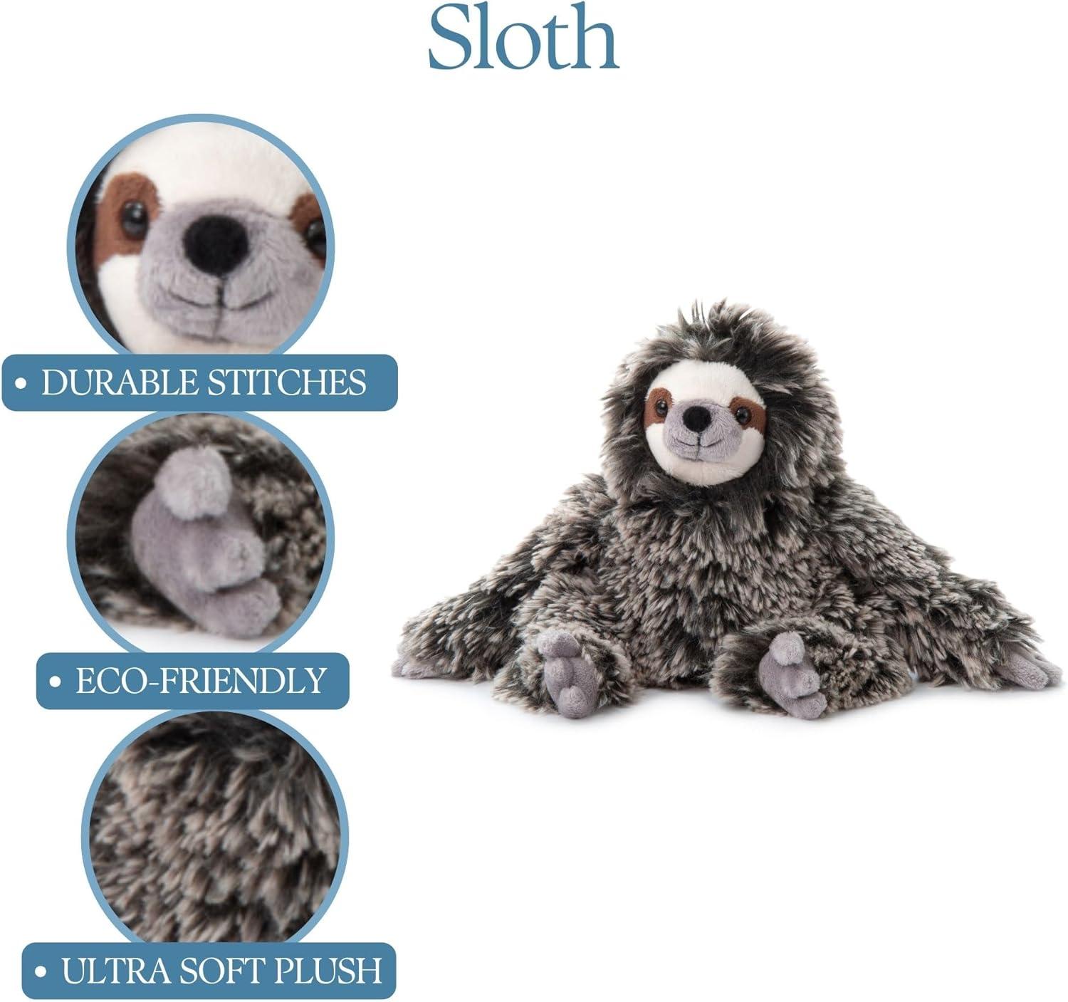 image:imageThe Petting Zoo Sloth Stuffed Animal Gifts for Kids Wild Onez Zoo Animals Sloth Plush Toy 13 inches