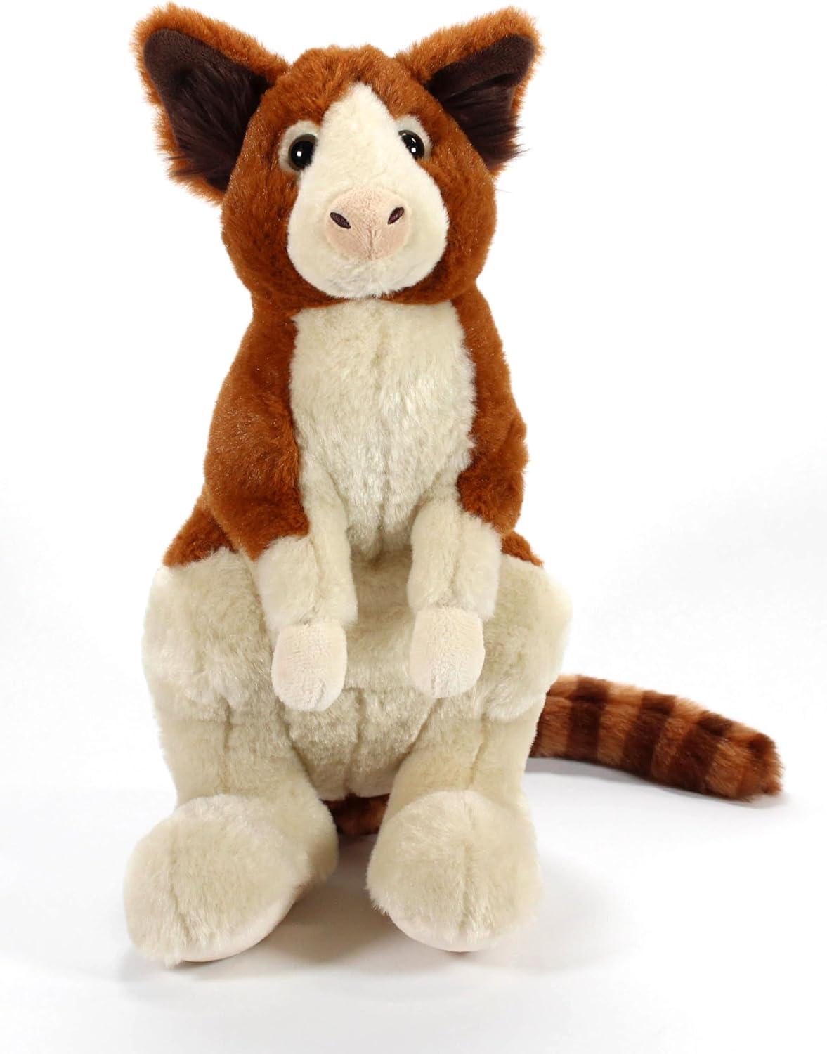 image:imageThe Petting Zoo Tree Kangaroo Stuffed Animal Plushie Gifts for Kids Wild Onez Zoo Animals Tree Kangaroo Plush Toy 12 inches