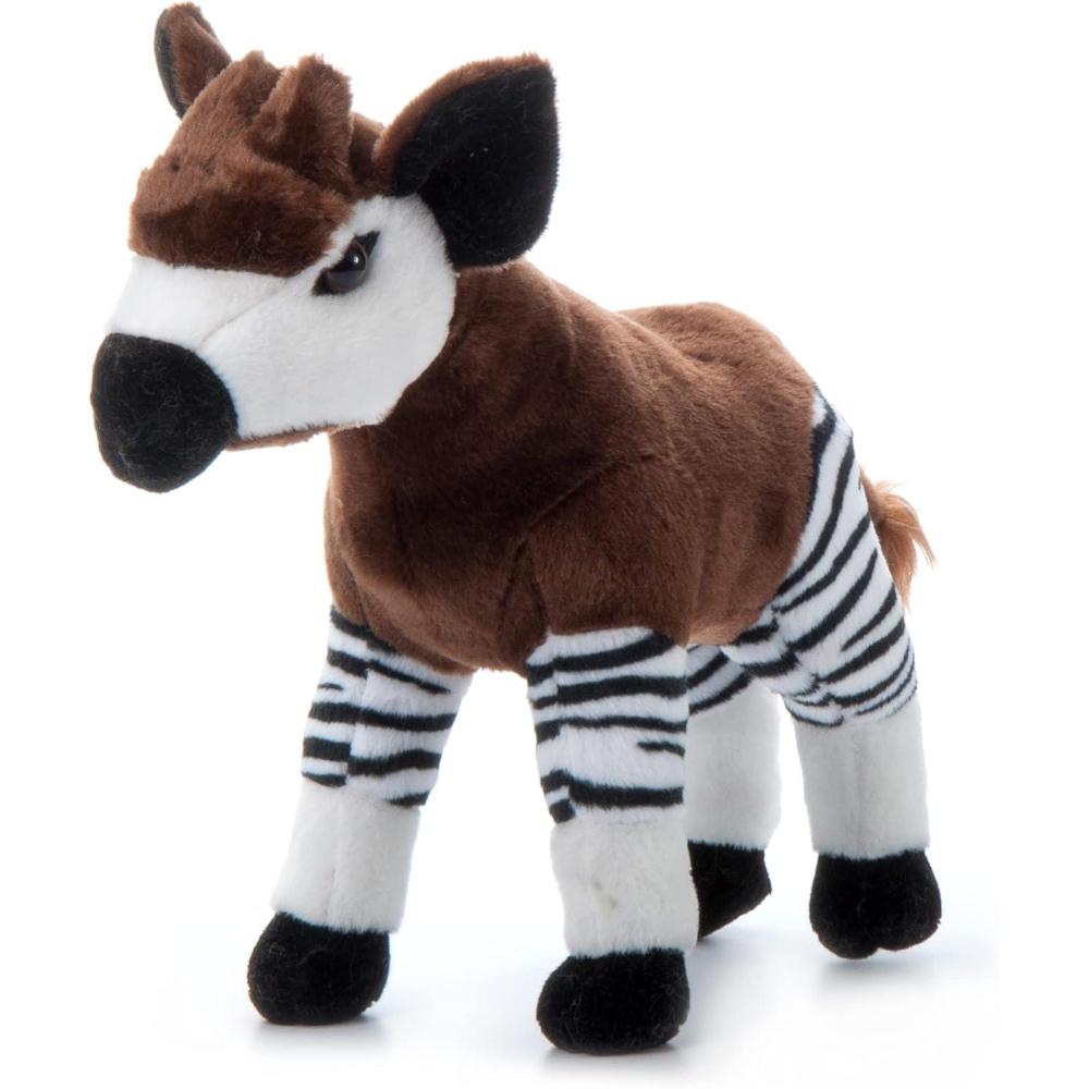 image:imageThe Petting Zoo African Okapi Stuffed Animal Plushie Gifts for Kids Wild Onez Zoo Animals African Okapi Plush Toy 12 inches