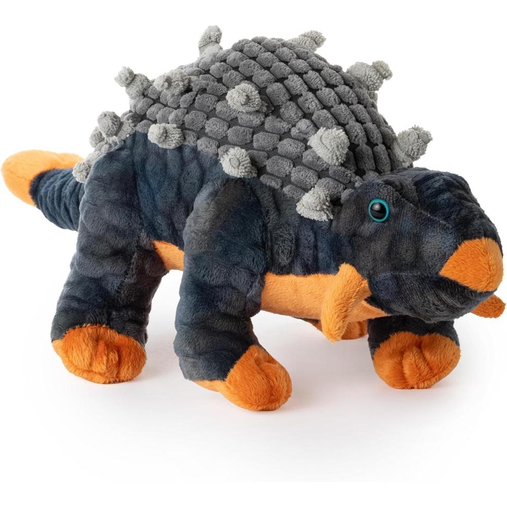 image:imageThe Petting Zoo Ankylosaurus Dinosaur Stuffed Animal Plushie Gift for Kids Dinosaur Animals Grey Dinosaur Plush Toy 19 inches