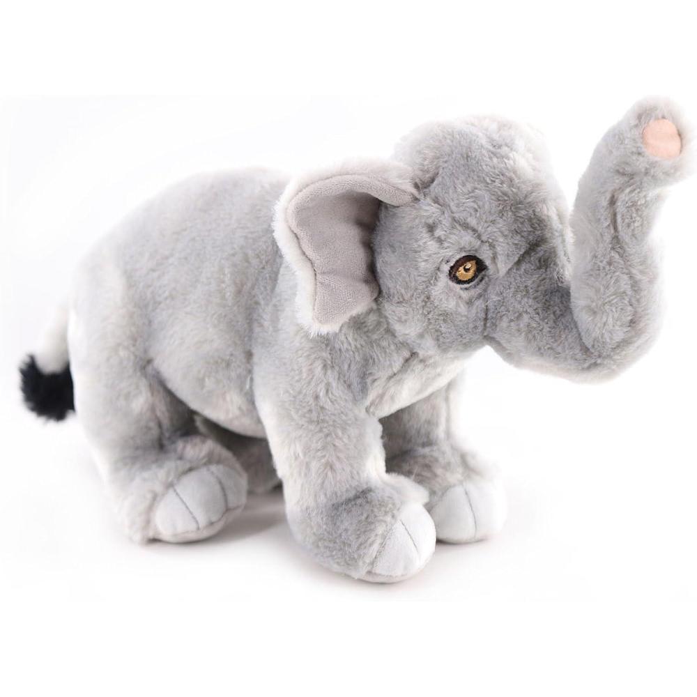 image:imageThe Petting Zoo Asian Elephant Stuffed Animal Plushie Gifts for Kids Earth Keeperz Wildlife Animals Zoologee Grey Asian Elephant Plush Toy 13 inches