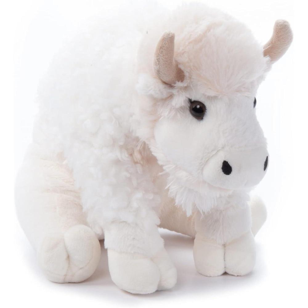 image:imageThe Petting Zoo Bison Stuffed Animal Plushie Gifts for Kids Wild Onez Wildlife Animals White Bison Plush Toy 12 inchesMedium