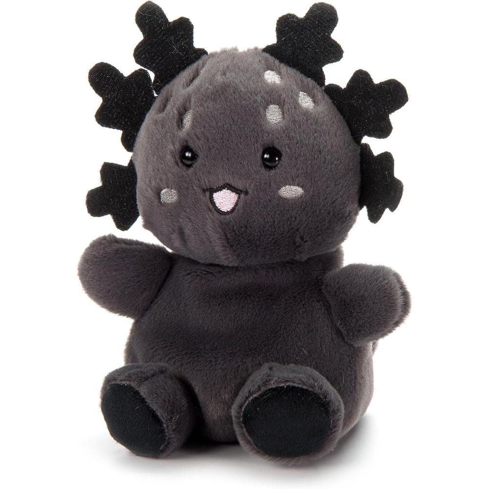 image:imageThe Petting Zoo Black Axolotl Stuffed Animal Plushie Gifts for Kids Nuggetz Animals Salamander Plush Toy 6 inches