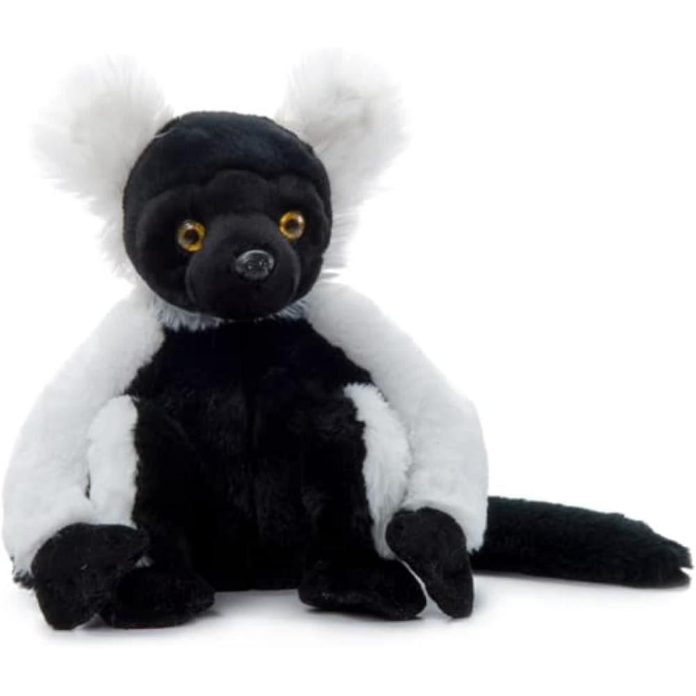 image:imageThe Petting Zoo Black Ruffed Lemur Stuffed Animal Plushie Gifts for Kids Wild Onez Zoo Animals Lemur Plush Toy 12 inches