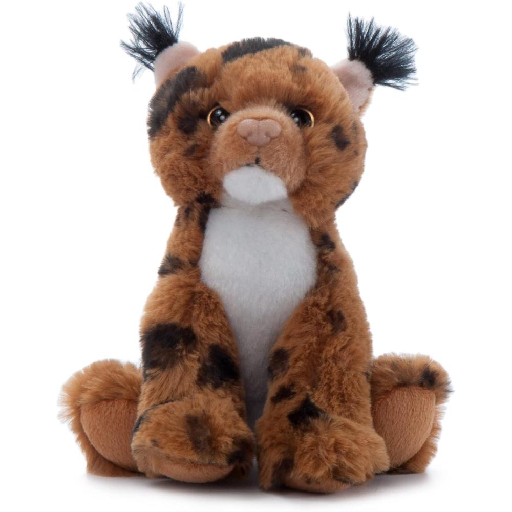 image:imageThe Petting Zoo Bobcat Stuffed Animal Plushie Gifts for Kids Wild Onez Babiez Zoo Animals Bobcat Plush Toy 6 inches6 in
