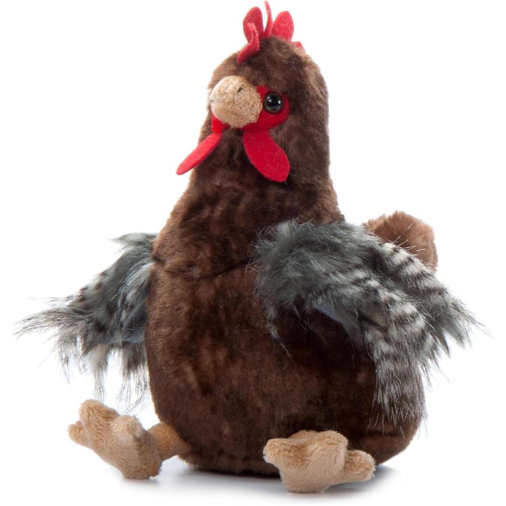 image:imageThe Petting Zoo Chicken Rooster Stuffed Animal Plushie Gifts for Kids Wild Onez Wildlife Animals Chicken Plush Toy 9 inches