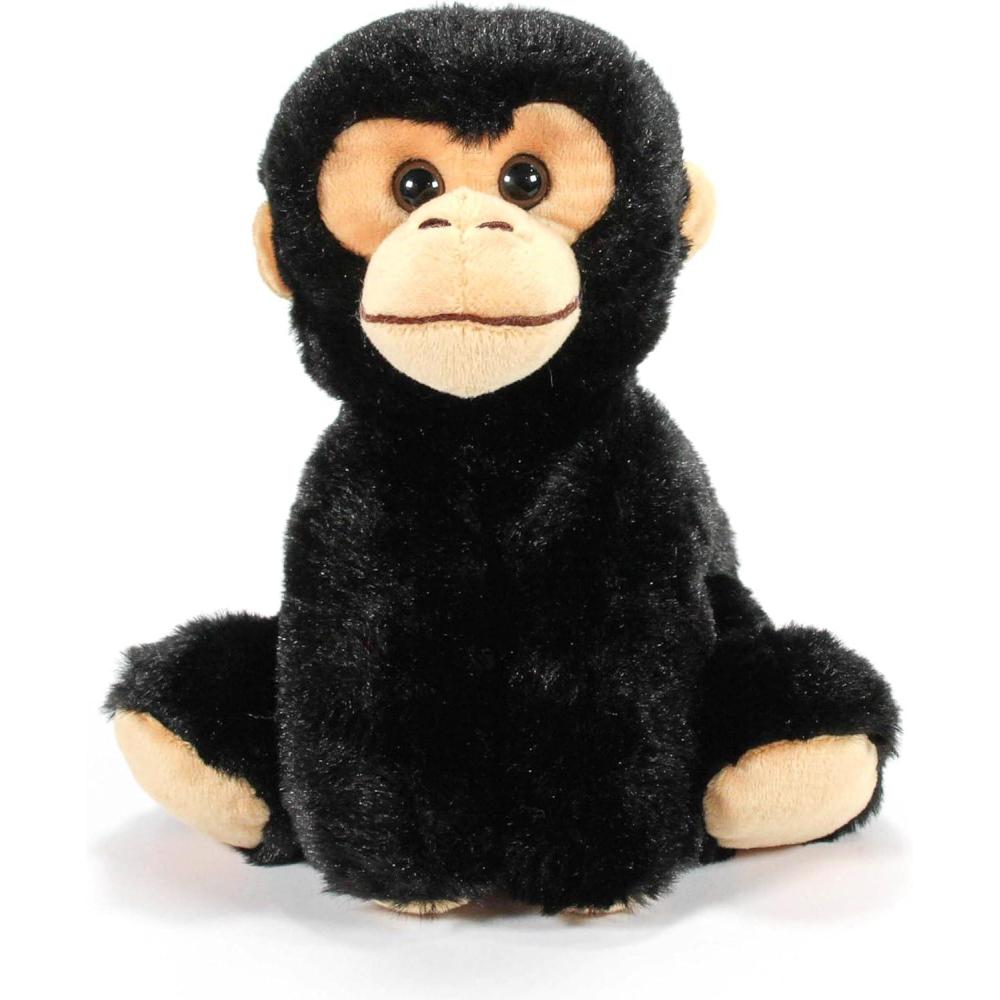 image:imageThe Petting Zoo Chimp Stuffed Animal Plushie Gifts for Kids Wild Onez Wildlife Animals Chimp Plush Toy 9 inches