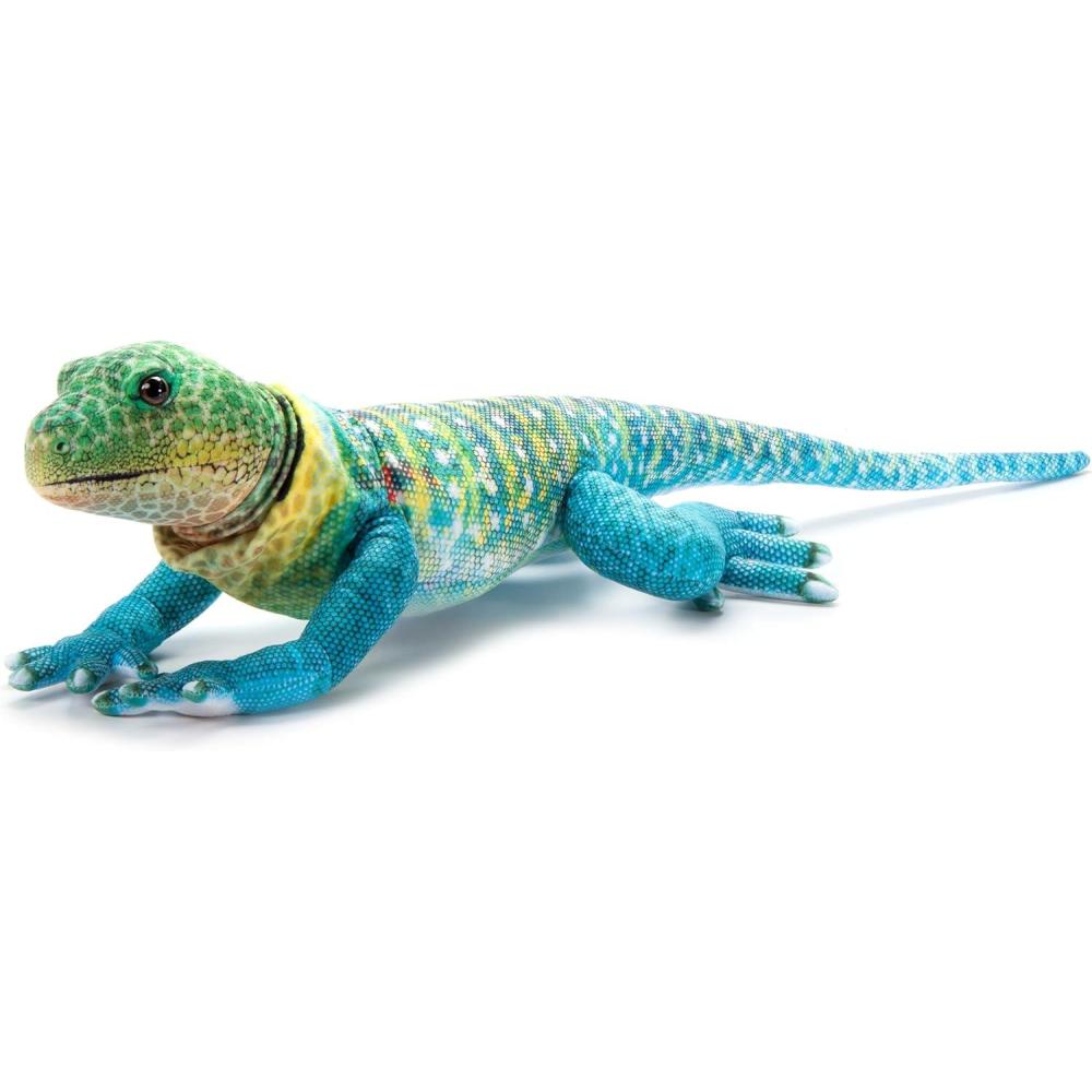 image:imageThe Petting Zoo Collared Lizard Stuffed Animal Plushie Gifts for Kids Wild Onez Reptile Animals Lizard Plush Toy 25 Inches