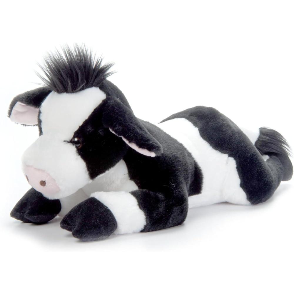 image:imageThe Petting Zoo Cow Stuffed Animal Plushie Gifts for Kids Wild Onez Wildlife Animals Cow Plush Toy 24 inches