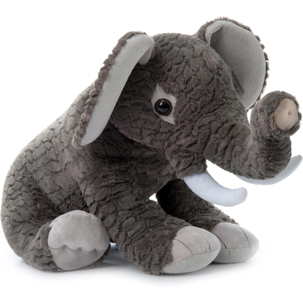 image:imageThe Petting Zoo Elephant Stuffed Animal Gifts for Kids Wild Onez Zoo Animals Jumbo Elephant Plush Toy 20 inches