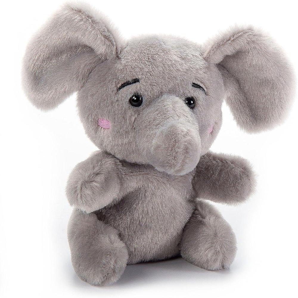 image:imageThe Petting Zoo Elephant Stuffed Animal Plushie Gifts for Kids Nuggetz Wildlife Animals Elephant Plush Toy 6 InchesSmall