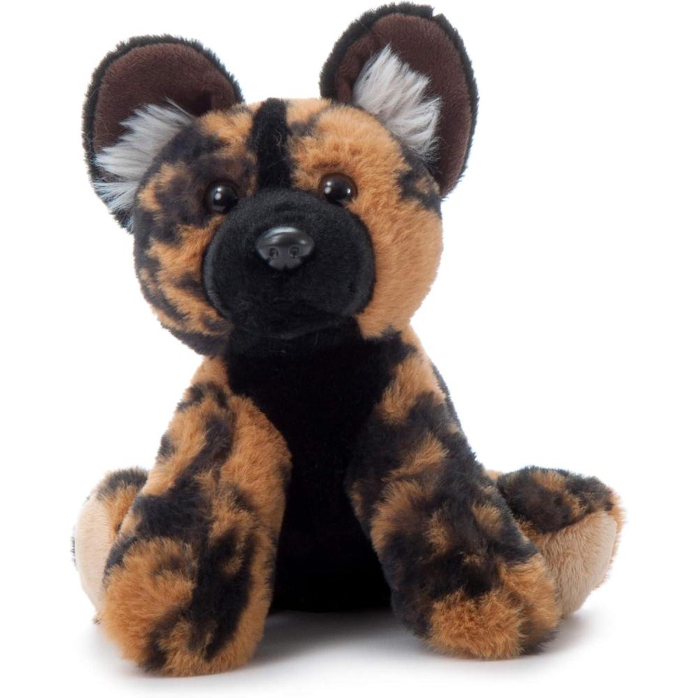 image:imageThe Petting Zoo Floppy African Wild Dog Stuffed Animal Plushie Gifts for Kids Wild Onez Wildlife Animals Dog Plush Toy 9 inches