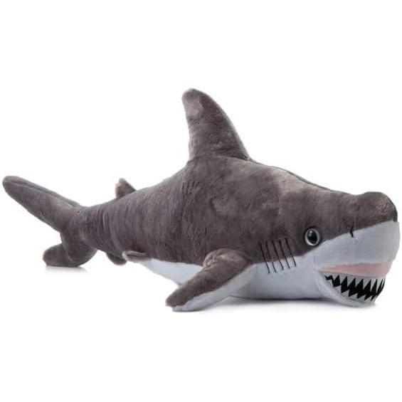 image:imageThe Petting Zoo Great White Shark Stuffed Animal Plushie Gifts for Kids Wild Onez Ocean Animals Shark Plush Toy 32 inches