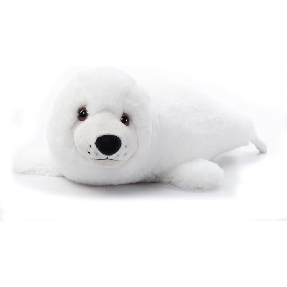 image:imageThe Petting Zoo Harp Seal Stuffed Animal Plushie Gifts for Kids Wild Onez Sealife Animals Seal Plush Toy 17 inches