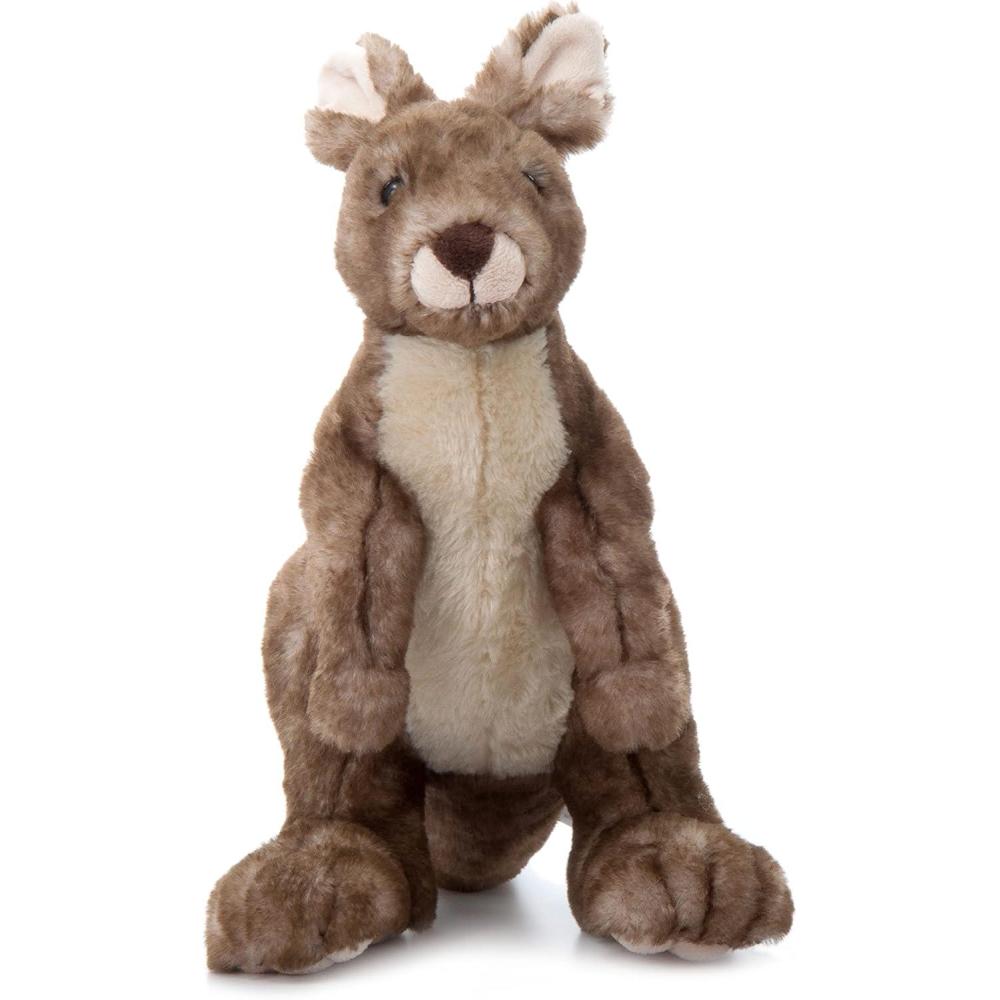 image:imageThe Petting Zoo Kangaroo Stuffed Animal Plushie Gifts for Kids Wild Onez Zoo Animals Kangaroo Plush Toy 12 inches