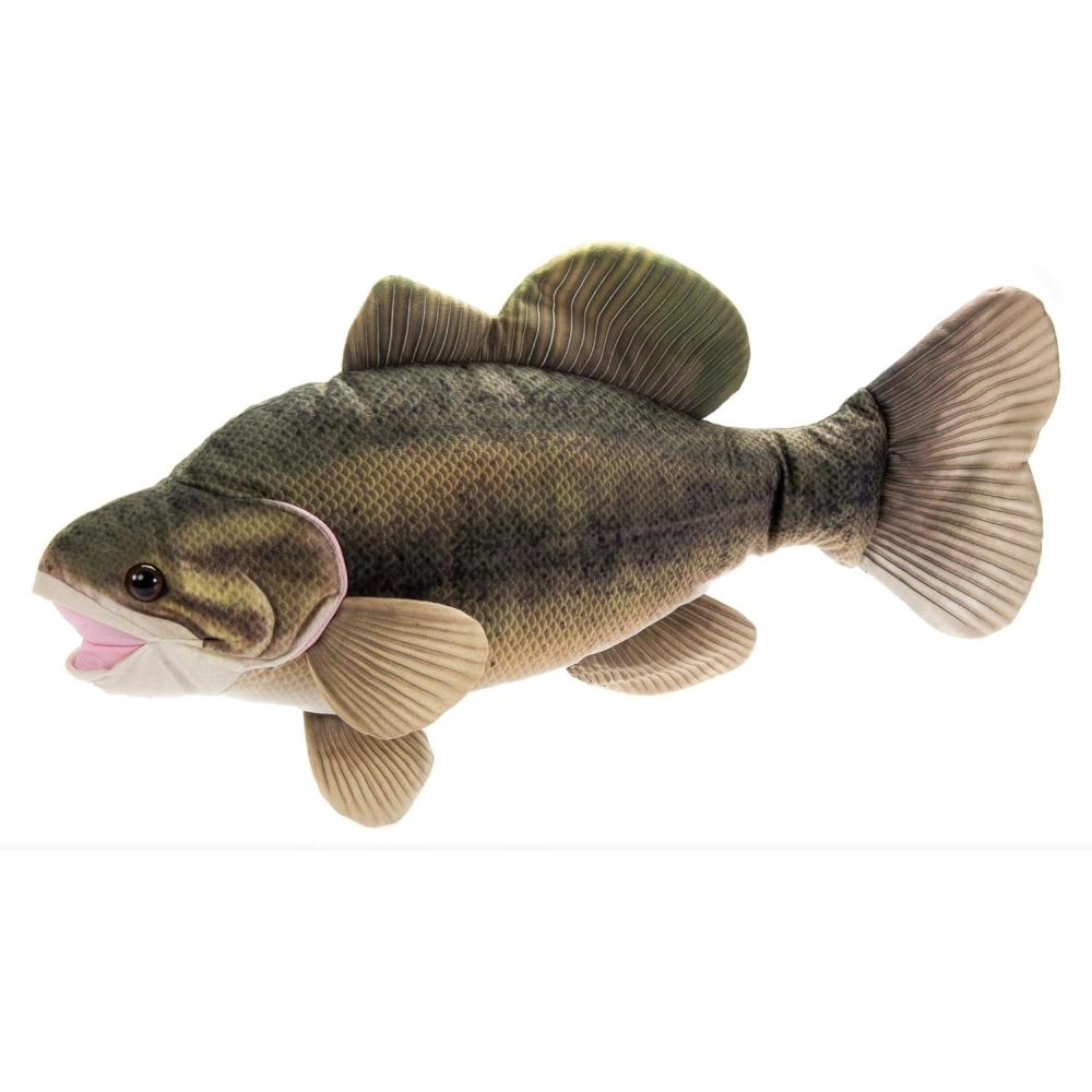 image:imageThe Petting Zoo Large Mouth Bass Stuffed Animal Plushie Gifts for Kids Wild Onez Sealife River Fish Animals Large Mouth Bass Plush Toy 22 Inches