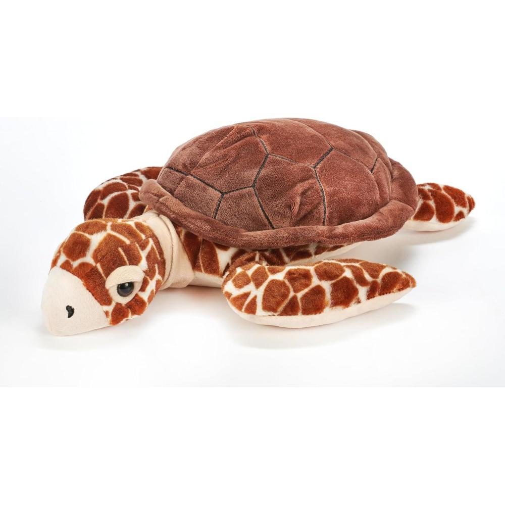 image:imageThe Petting Zoo Loggerhead Sea Turtle Stuffed Animal Plushie Gifts for Kids Wild Onez Ocean Animals Sea Turtle Plush Toy 16 Inches