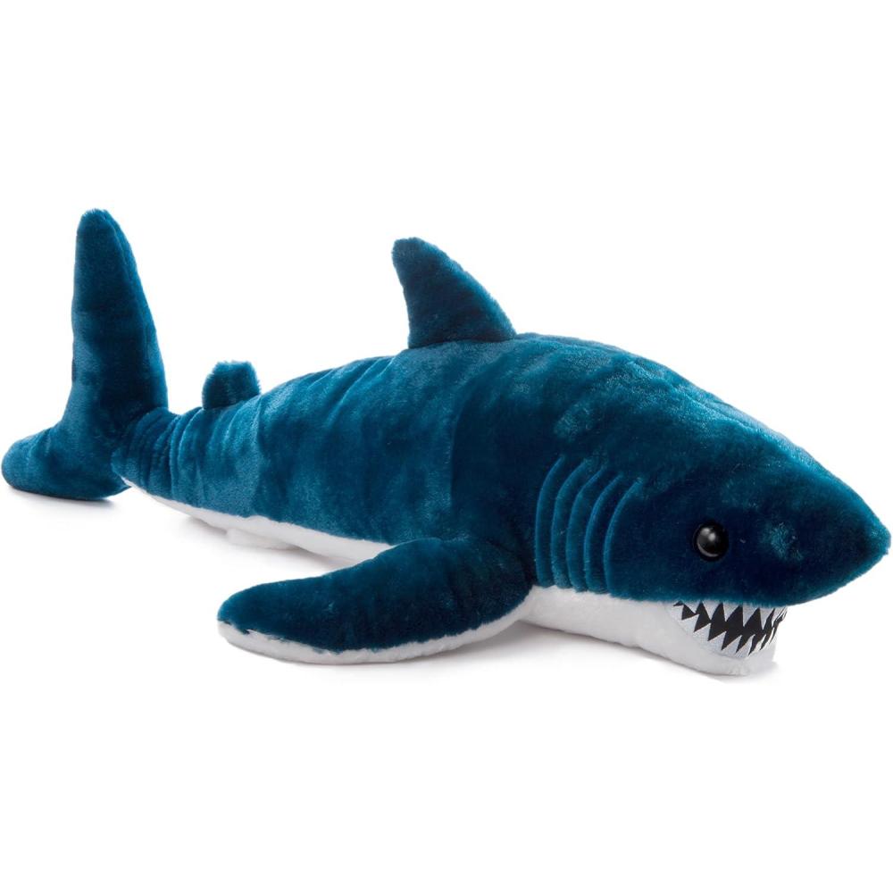 image:imageThe Petting Zoo Mako Shark Stuffed Animal Plushie Gifts for Kids Wild Onez Ocean Animals Shark Plush Toy 32 inches