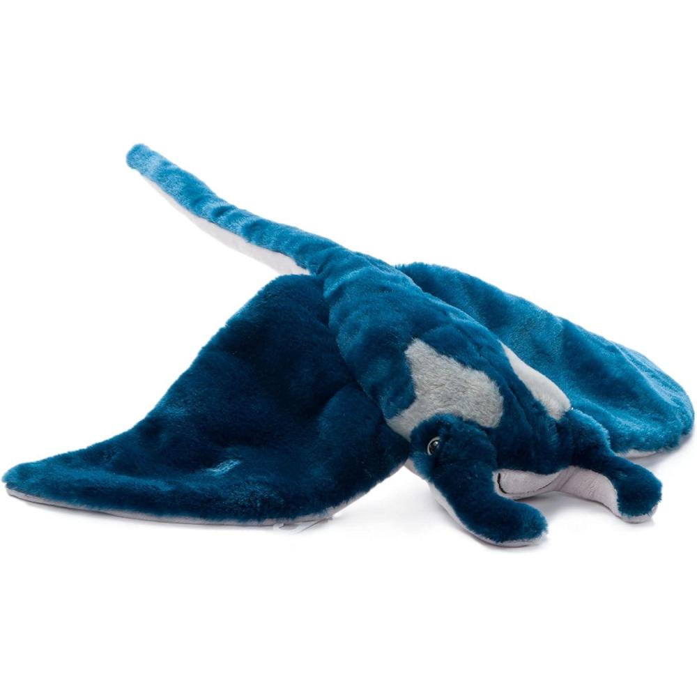 image:imageThe Petting Zoo Manta Ray Stuffed Animal Plushie Gifts for Kids Wild Onez Sealife Animals Stingray Plush Toy 24 inches from Tip of Tail to Head