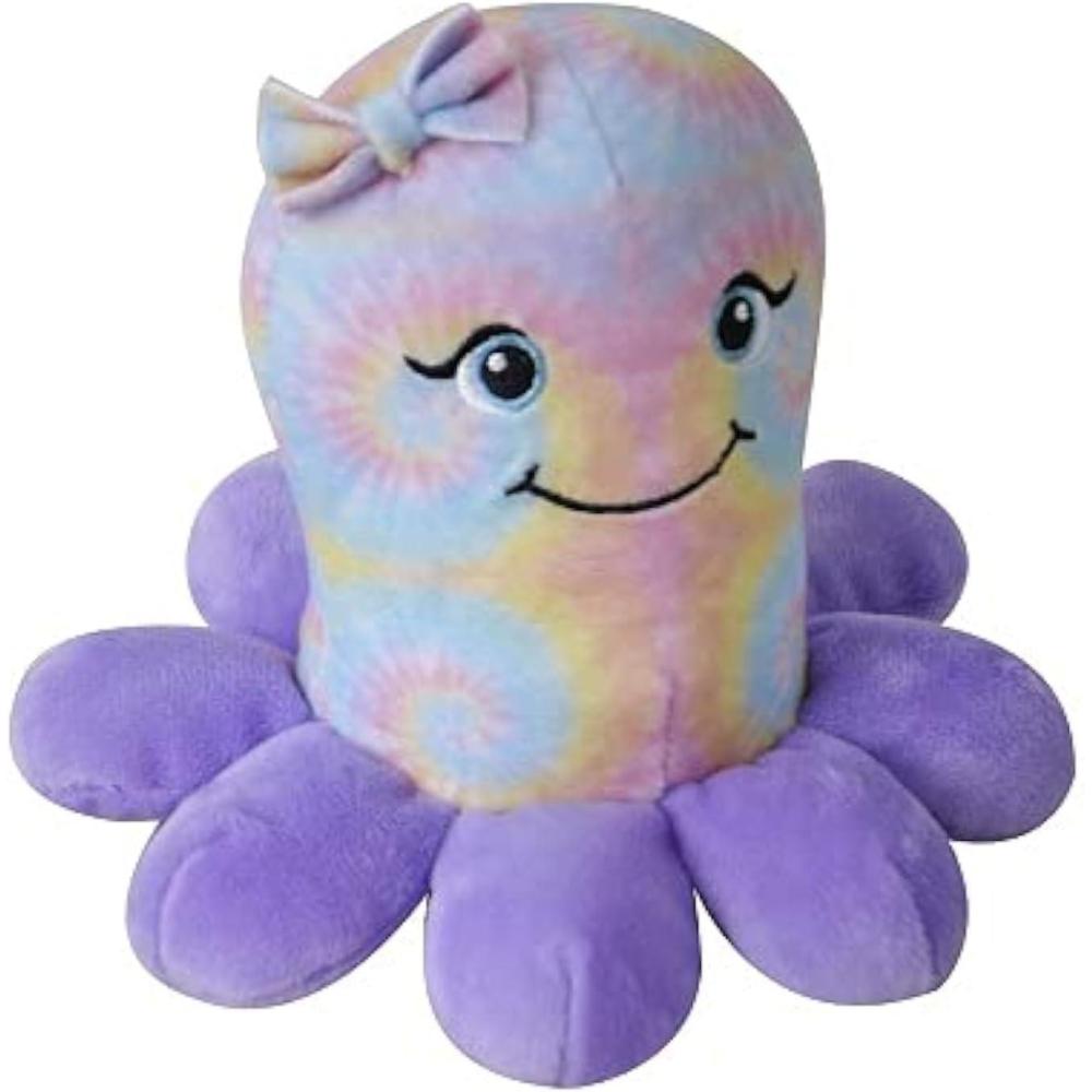 image:imageThe Petting Zoo Octopus Stuffed Animal Gifts for Girls Sparkly Tie Dye Octopus Plush Toy 5 inches