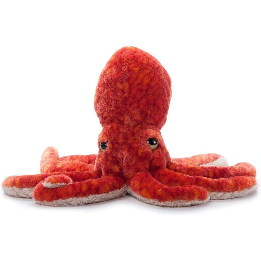 image:imageThe Petting Zoo Pacific Red Octopus Stuffed Animal Plushie Gifts for Kids Wild Onez Sealife Animals Octopus Plush Toy 14 inches