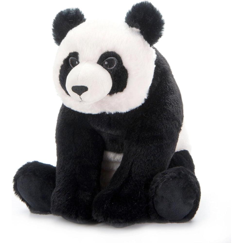 image:imageThe Petting Zoo Panda Stuffed Animal Plushie Gifts for Kids Earth Keeperz Wildlife Animals Zoologee Black Panda Plush Toy 12 inches