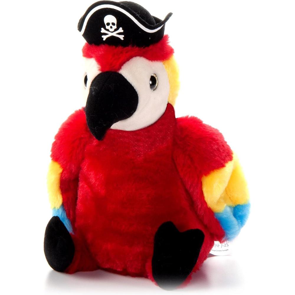 image:imageThe Petting Zoo Parrot Stuffed Animal Plushie Gifts for Kids Pirate Animals Pirate Parrot Plush Toy 10 inchesMedium
