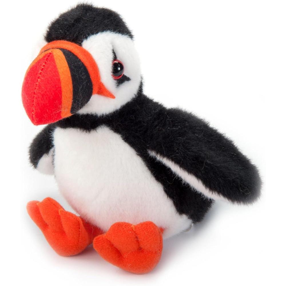 image:imageThe Petting Zoo Puffin Stuffed Animal Plushie Gifts for Kids Wild Onez Babiez Sealife Animals Puffin Plush Toy 6 Inches