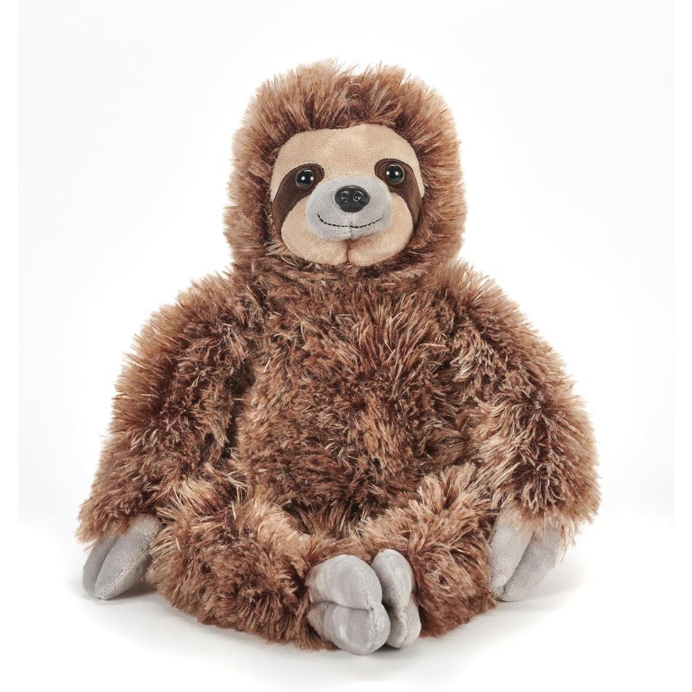 image:imageThe Petting Zoo Sloth Stuffed Animal Plushie Gifts for Kids Wild Onez Wildlife Animals Brown Zoologee Sloth Plush Toy 12 inches